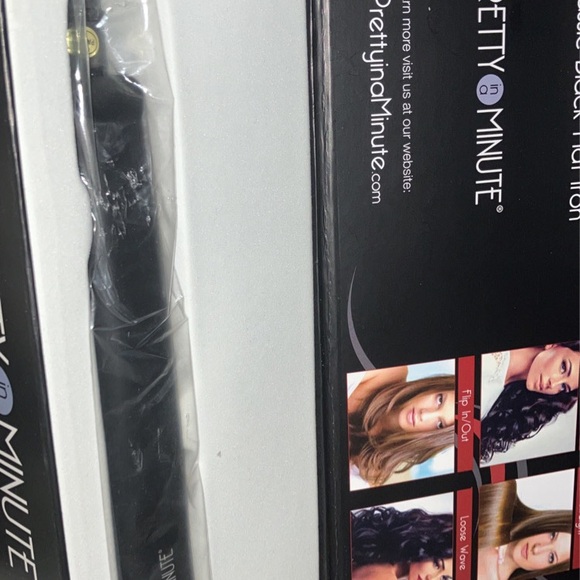 Sleek Black Hair Styling Tool